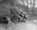 Dale Bridges' Logging truck wreck over Dry Creek near Dixie, Jan 29 1959 (4).JPG