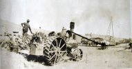 Wheat harvest tractor threshing, Alto area, ca1920.JPG