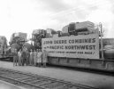 John Deere train load of combines at Pendleton, Apr 5 1957 (1).JPG